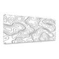 Mouse Pad Gamer Extra Large Professional 90x40 Deskpad White Black Speed Topographic PC Titorion