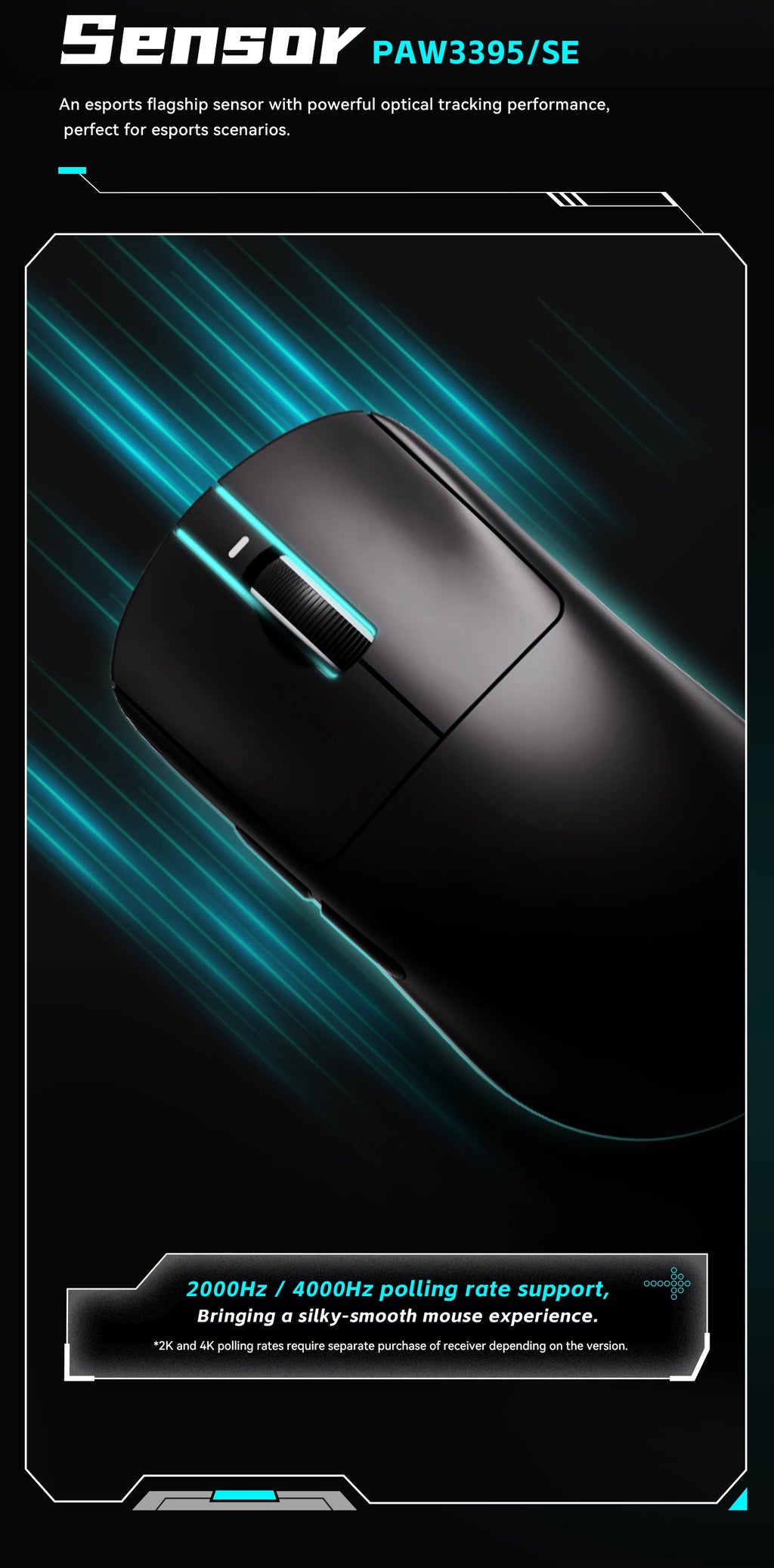 ATK VXE Dragonfly R1  Paw3395 Lightweight Ergonomic Three-Mode Bluetooth Mouse