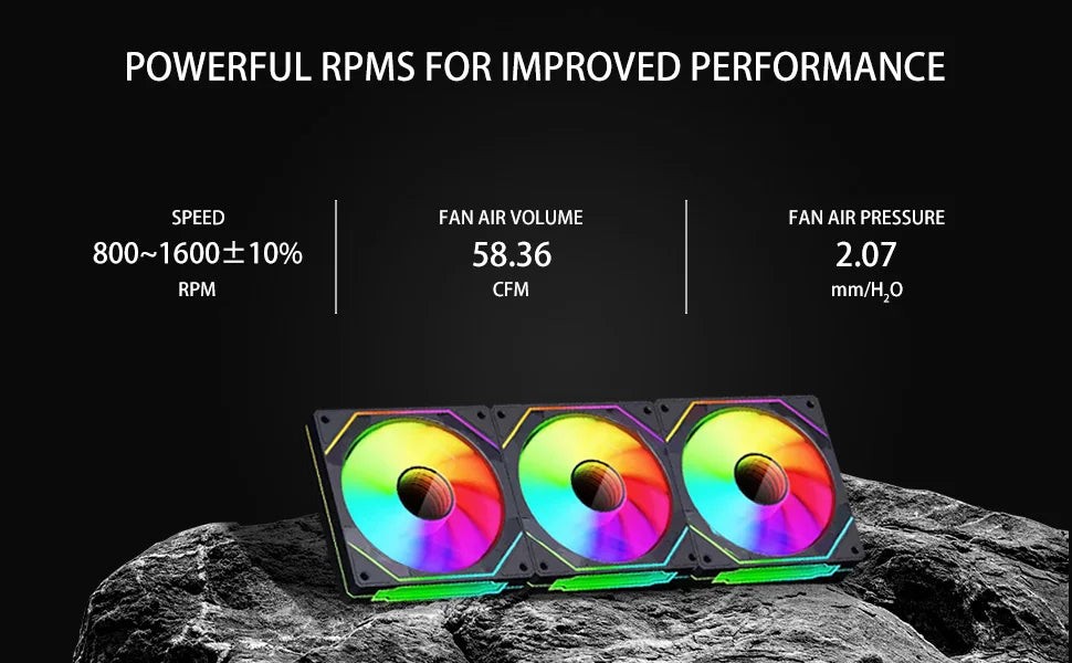 Jungle Leopard Prism 4Pro ARGB 120mm 5V 3PIN ARGB 4PIN PWM Infinite Mirror Lighting Motherboard Lighting Sync Case PC CPU Fan