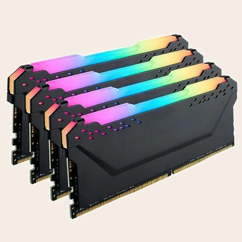 For Esports DDR4 3200 64GB (16GBx4) Black RGB Gaming Memory Kit