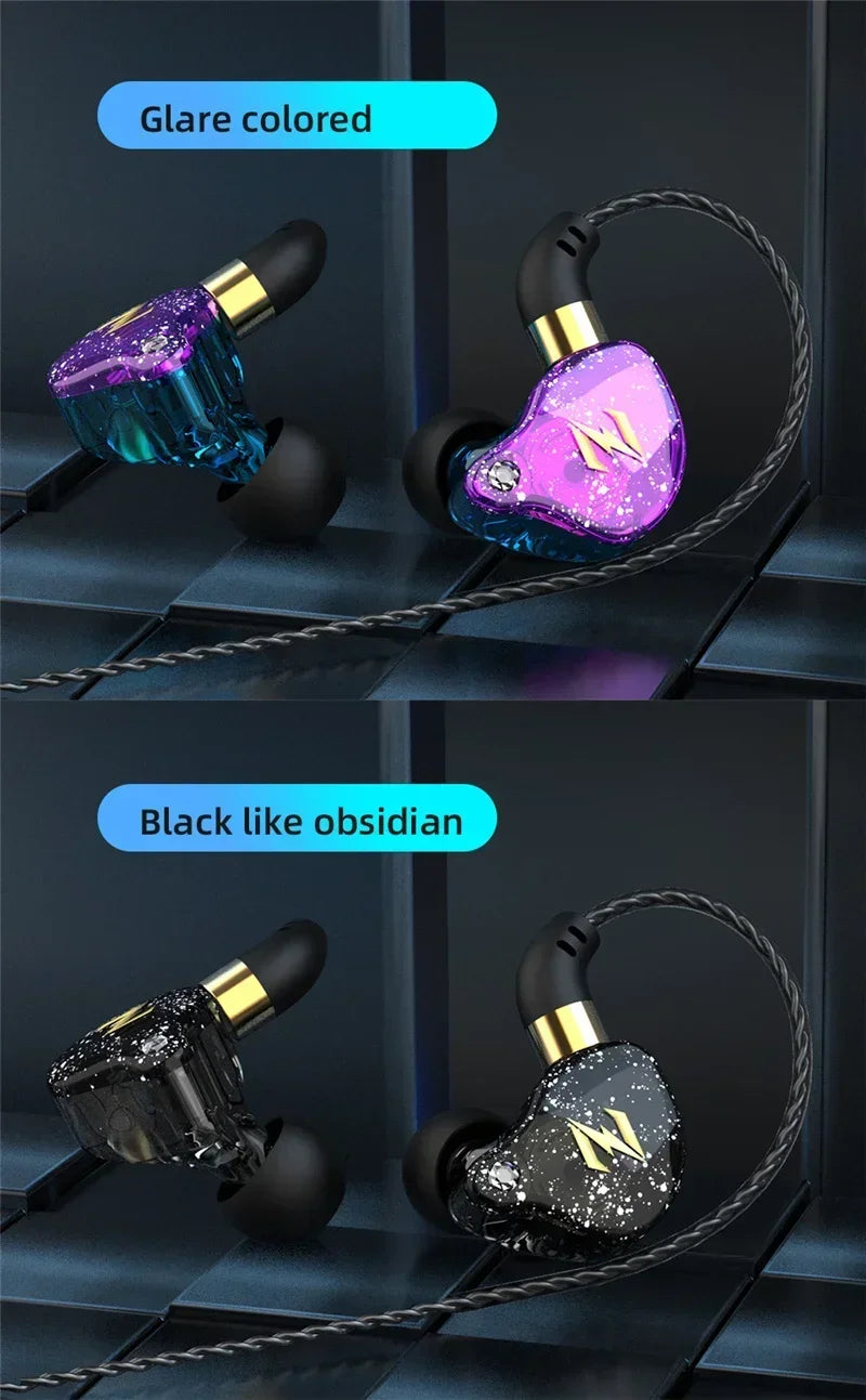 QKZ ZEN Dynamic Wired Earphones HIFI Heavy Bass Earbuds In Ear Monitor Sport Noise Cancelling Headset Gaming Headphones with Mic