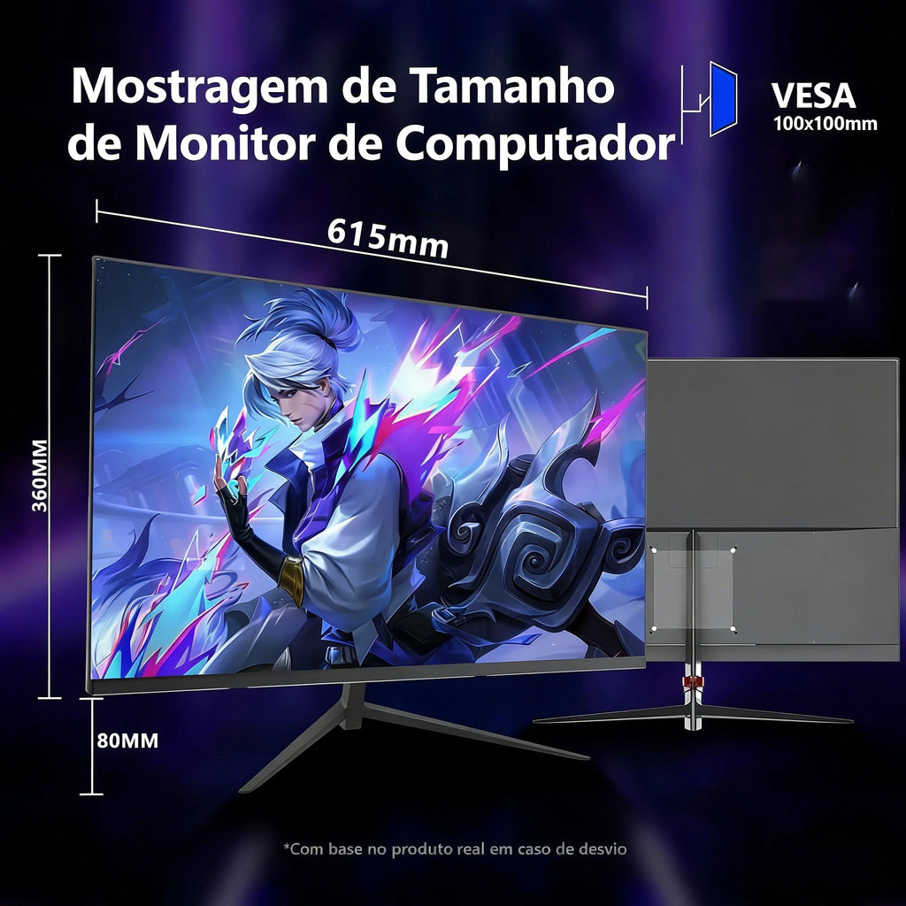 27inch 2K 180Hz Gaming Monitor 2560*1440P 100%sRGB IPS HDR QHD Display FreeSync DP HDMI Desktop PC PS4/PS5 Monitor