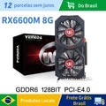 Veineda RX 6600M 8GB Video Card GPU GDDR6 128Bit 7nm Placa De Video Heat Pipes Version Support Desktop CPU rx6600m 8gb Brazil