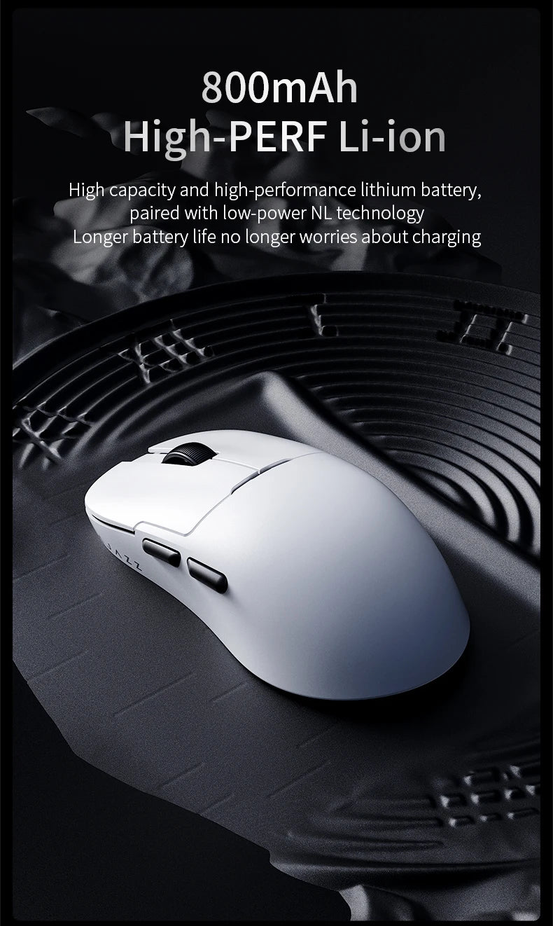 AJAZZ AJ159 NL Wireless Mouse 800mAh Compatible with Games and Office PAW3395 1K Nearlink BT Wireless Mouse Laptop Gift