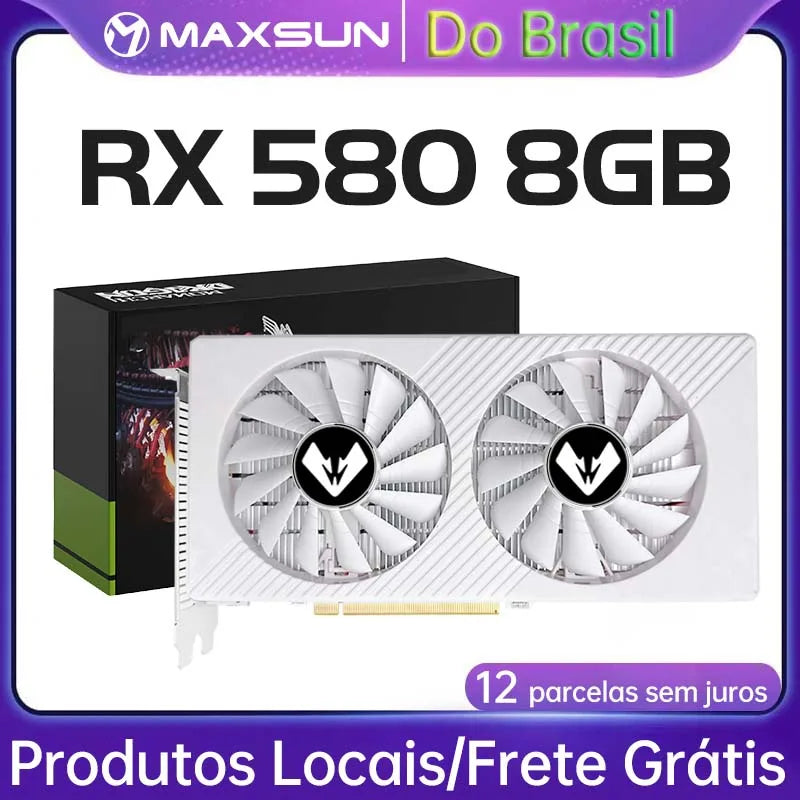 MAXSUN AMD Series Radeon RX580 8G Graphics Cards RX5500XT Video Card RX6500XT 4G RX5700 for Gaming Computer GPU Card