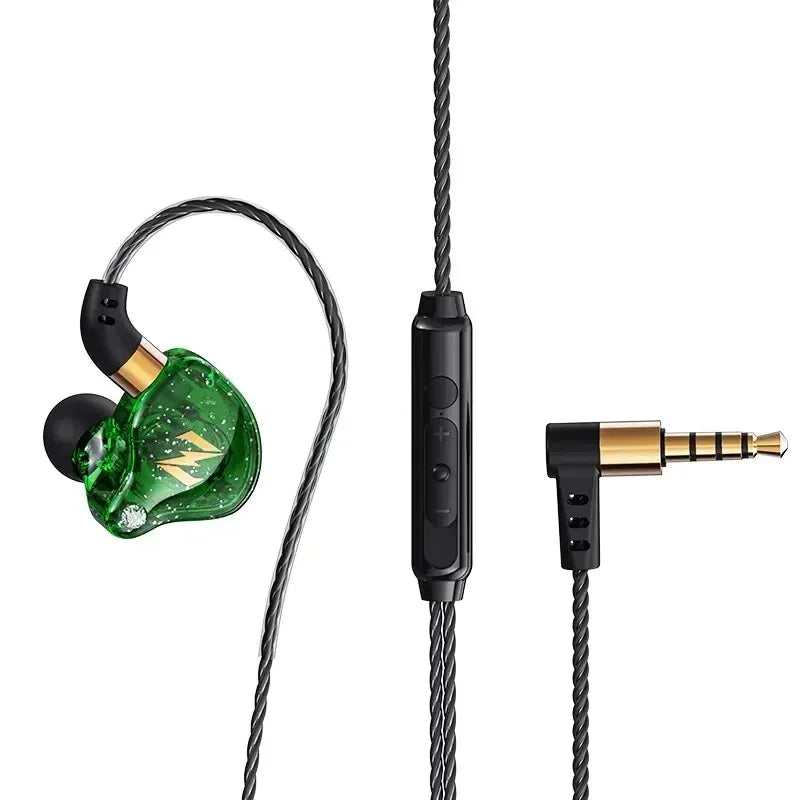 QKZ ZEN Dynamic Wired Earphones HIFI Heavy Bass Earbuds In Ear Monitor Sport Noise Cancelling Headset Gaming Headphones with Mic
