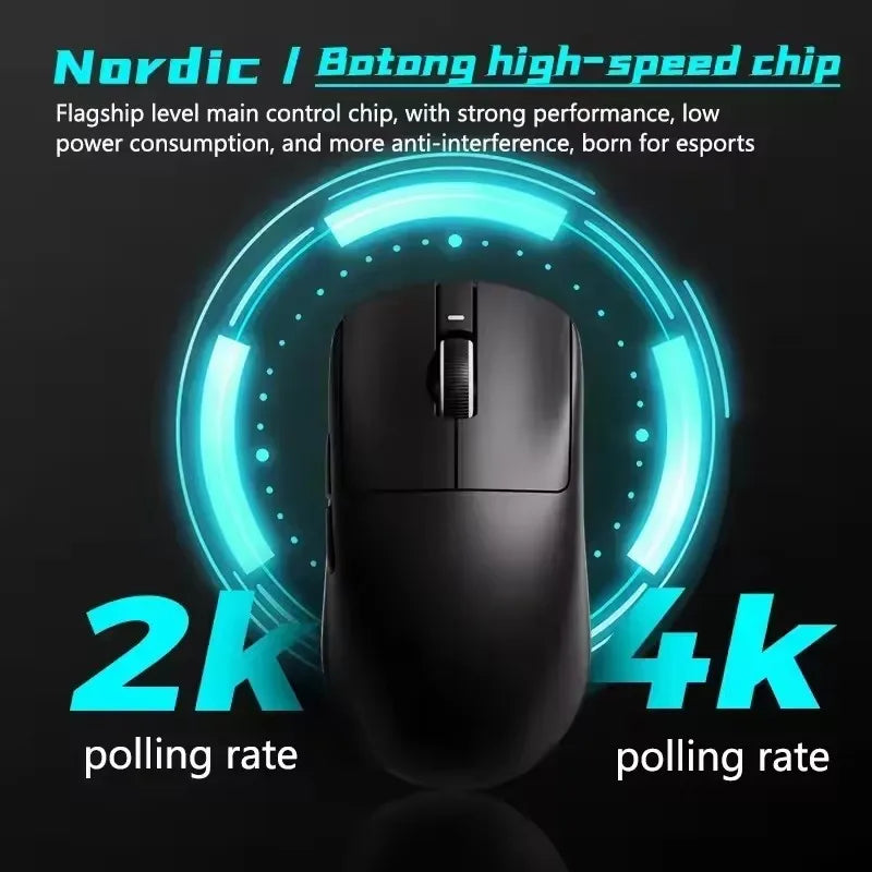 ATK VXE Dragonfly R1  Paw3395 Lightweight Ergonomic Three-Mode Bluetooth Mouse