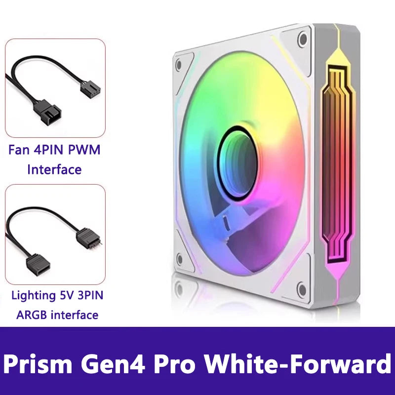 Jungle Leopard Prism 4Pro ARGB 120mm 5V 3PIN ARGB 4PIN PWM Infinite Mirror Lighting Motherboard Lighting Sync Case PC CPU Fan