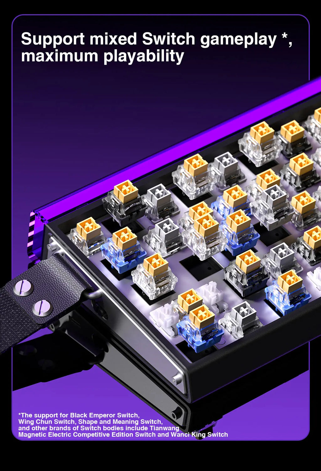 AULA HERO 68HE Magnetic Switch Keyboard Rapid Trigger 8K Return Esports Gamer Keyboard RGB Wired Gaming Keyboard