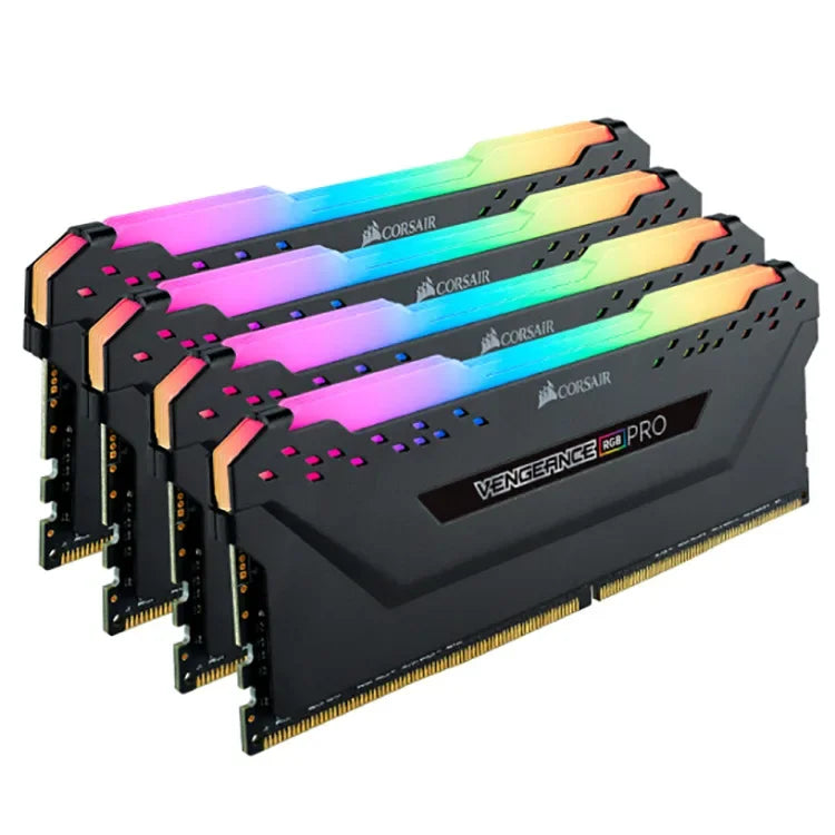 For Esports DDR4 3200 64GB (16GBx4) Black RGB Gaming Memory Kit