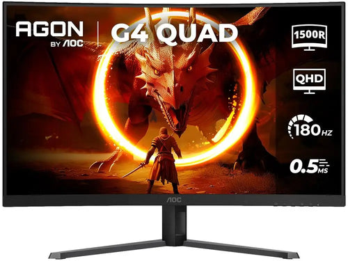 AOC Gaming Monitor 32" QHD 180Hz VA 0.5ms HDMI DisplayPort-Dual Voltage