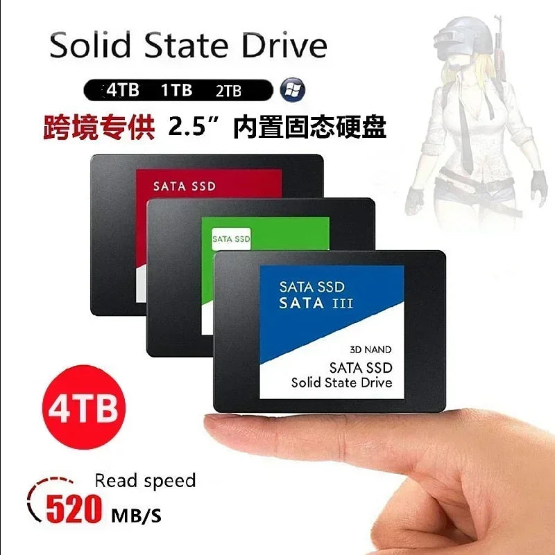 SSD Drive HDD 2.5 Hard Disk SSD 120GB 240GB 1TB 512GB 128GB 256GB HD SATA Disk Internal Hard Drive for Laptop Computer