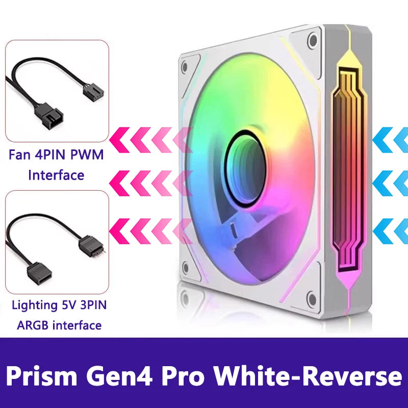 Jungle Leopard Prism 4Pro ARGB 120mm 5V 3PIN ARGB 4PIN PWM Infinite Mirror Lighting Motherboard Lighting Sync Case PC CPU Fan