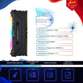 Desktop Computer Memory Module for Esports Avenger PRO DDR4 16G 3000MHz High Performance Esports Gaming Memory RGB Light Bar