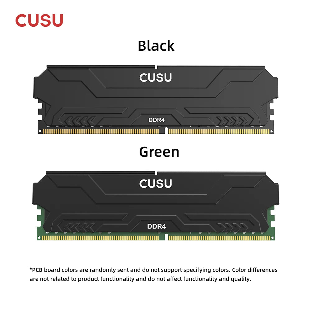 CUSU RAM DDR4 8GB 16GB Memory 3200MHz 3600MHz DDR5 5600MHz 6400MHz Desktop Ram 288pin Udimm for Intel AMD Motherboard