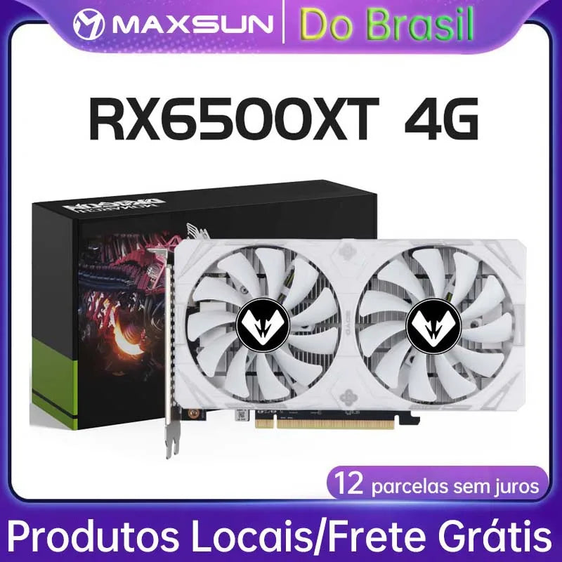 MAXSUN AMD Series Radeon RX580 8G Graphics Cards RX5500XT Video Card RX6500XT 4G RX5700 for Gaming Computer GPU Card