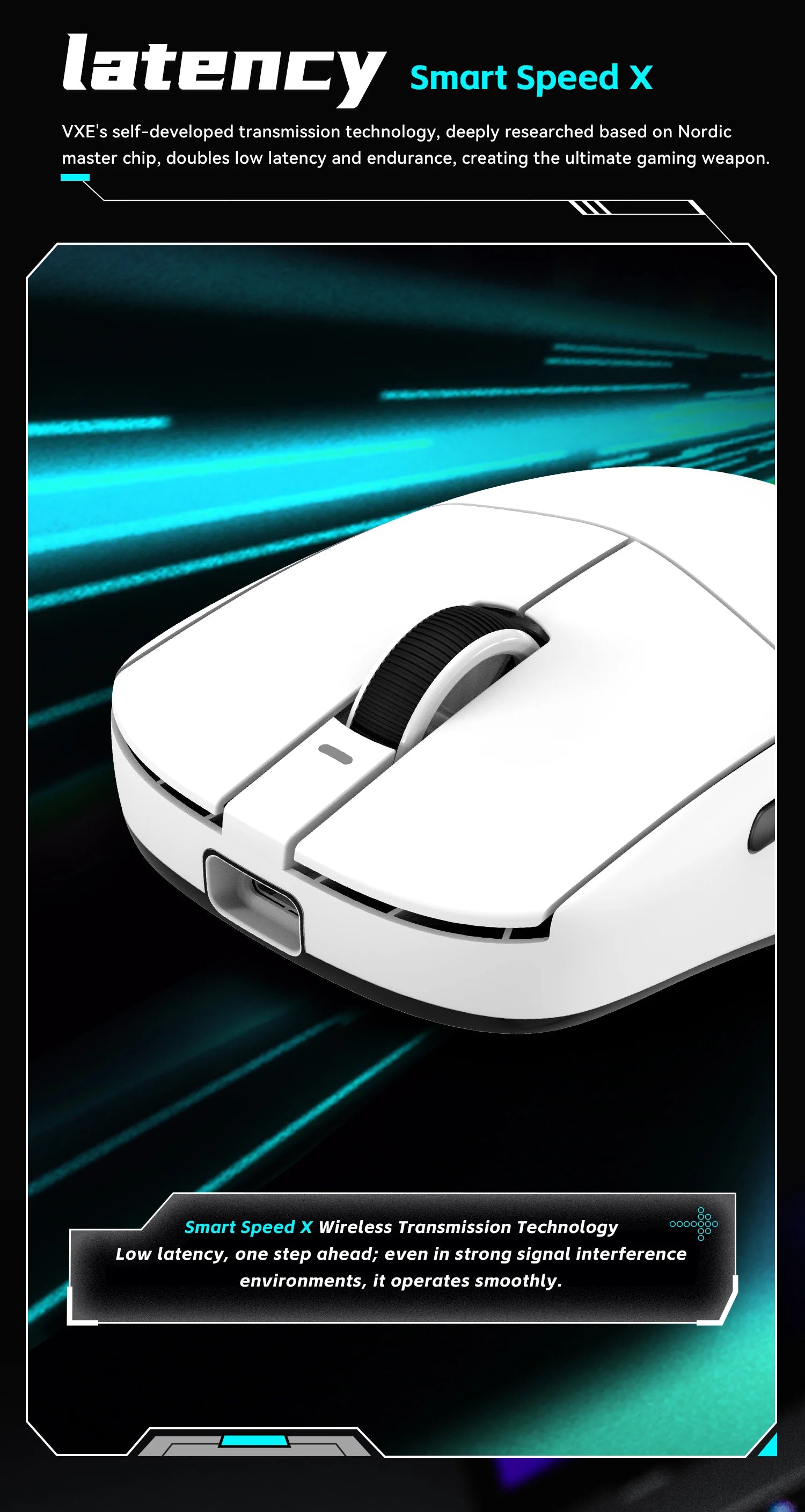 ATK VXE Dragonfly R1  Paw3395 Lightweight Ergonomic Three-Mode Bluetooth Mouse