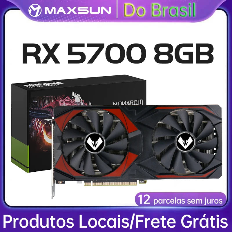 MAXSUN AMD Series Radeon RX580 8G Graphics Cards RX5500XT Video Card RX6500XT 4G RX5700 for Gaming Computer GPU Card