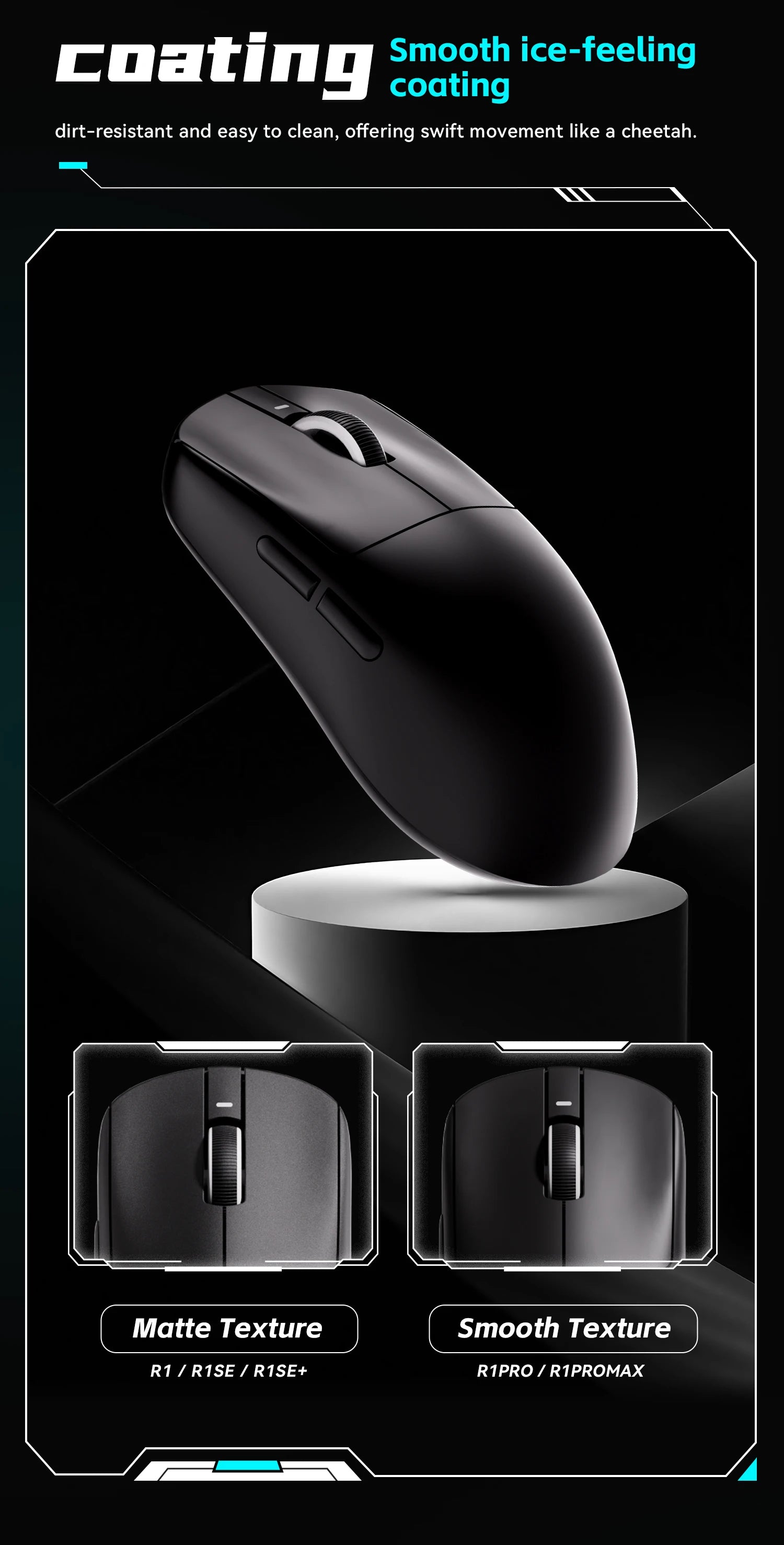 ATK VXE Dragonfly R1  Paw3395 Lightweight Ergonomic Three-Mode Bluetooth Mouse