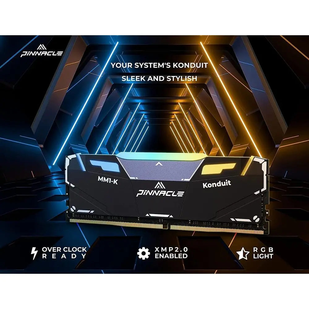 Konduit RGB 16GB DDR4 3200MHz PC4-25600 CL16-18-18-38 XMP2.0 Overclocking 1.35V Dual Rank Compatible or AMD and Intel Desktop Ga