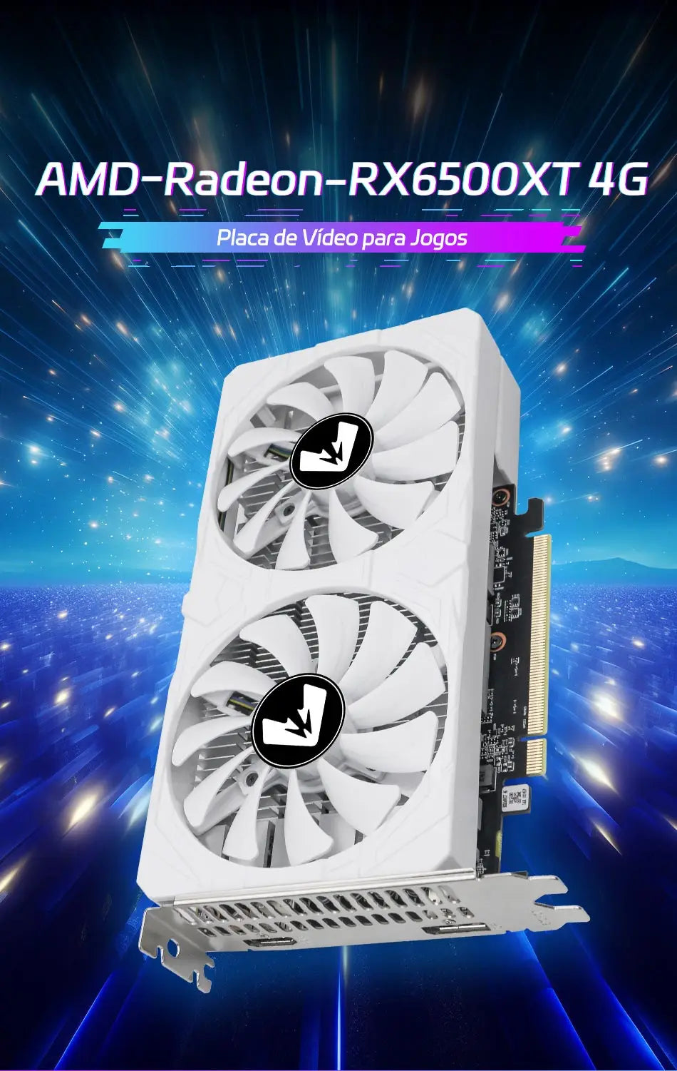 AMD Radeon RX6500XT 4GB Gaming Graphics Card GDDR6 Memory PCIEx16 3.0 for Desktop Computer Video Cards MAXSUN