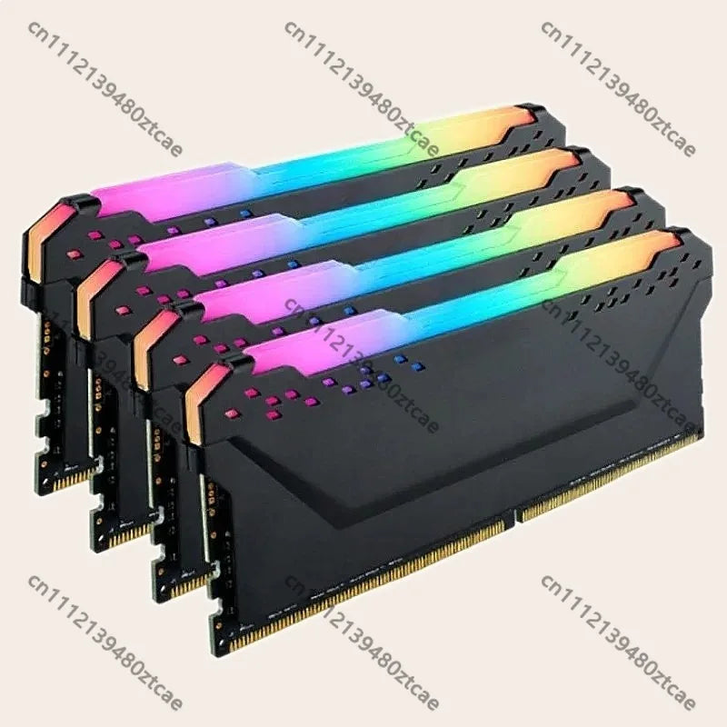 For Esports DDR4 3200 64GB (16GBx4) Black RGB Gaming Memory Kit