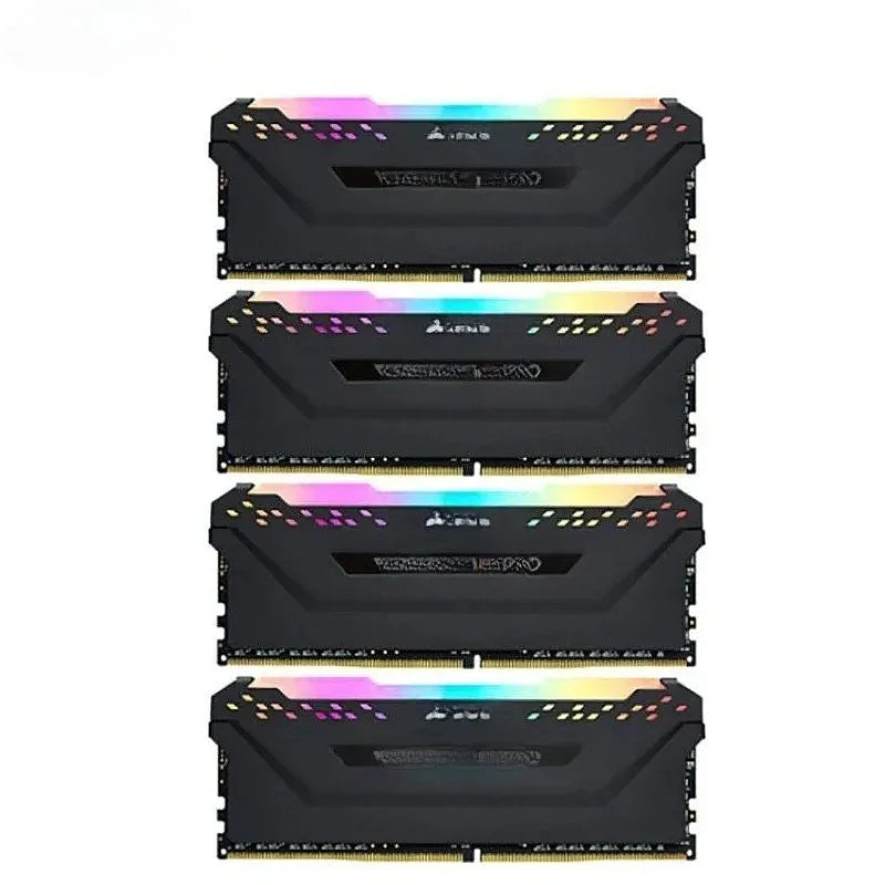 For Esports DDR4 3200 64GB (16GBx4) Black RGB Gaming Memory Kit