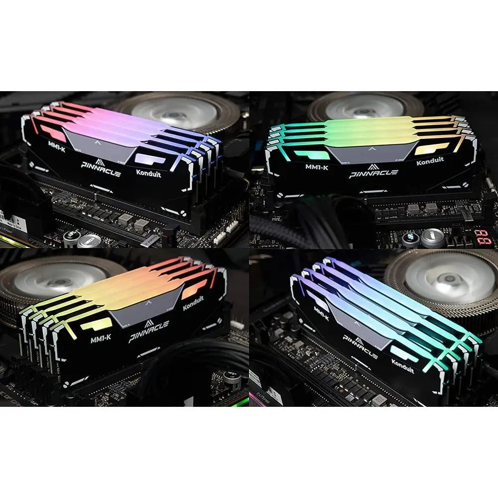 Konduit RGB 16GB DDR4 3200MHz PC4-25600 CL16-18-18-38 XMP2.0 Overclocking 1.35V Dual Rank Compatible or AMD and Intel Desktop Ga