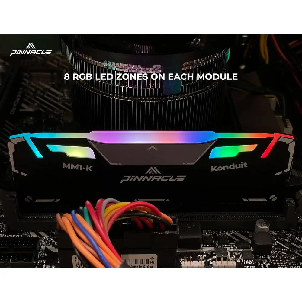 Konduit RGB 16GB DDR4 3200MHz PC4-25600 CL16-18-18-38 XMP2.0 Overclocking 1.35V Dual Rank Compatible or AMD and Intel Desktop Ga