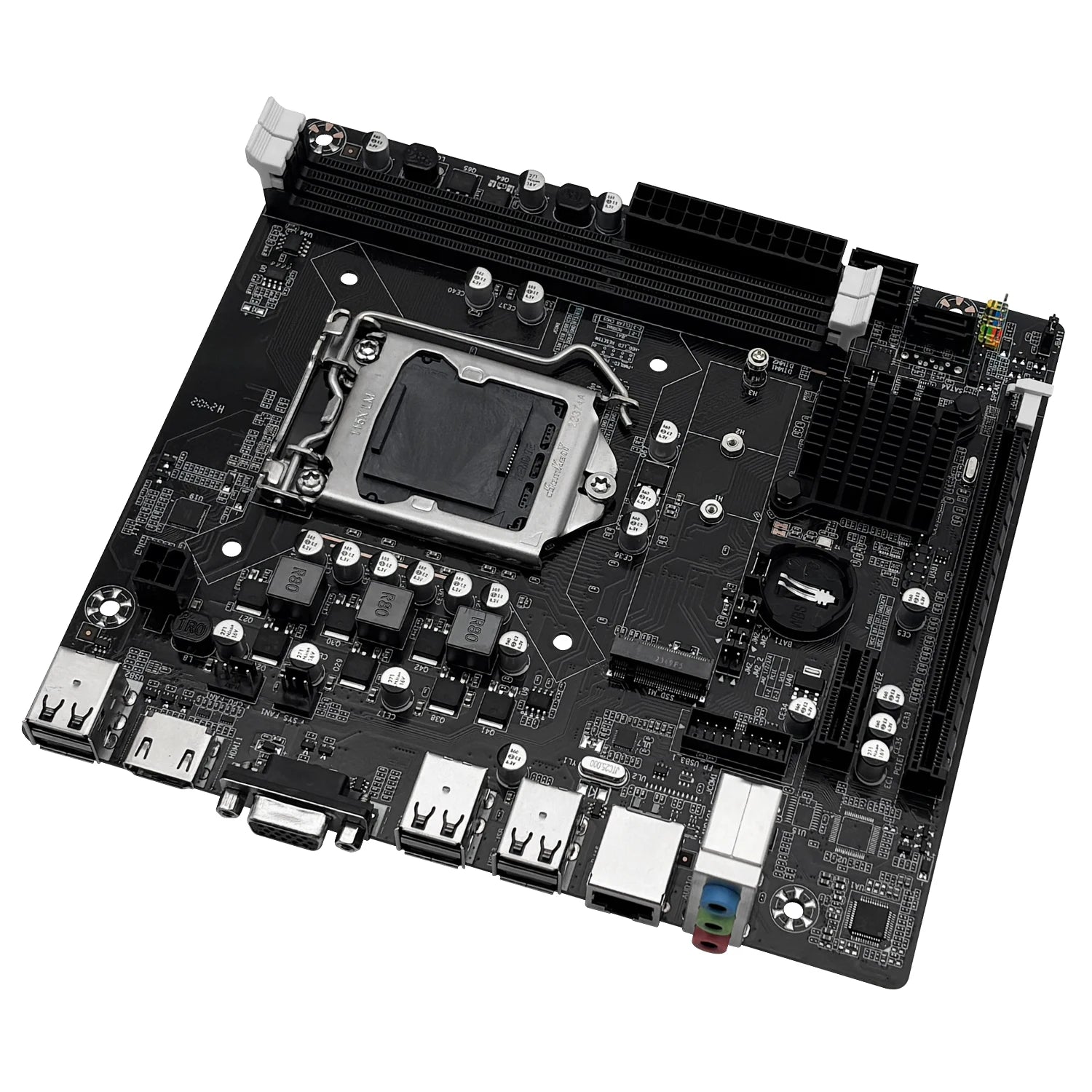 MACHINIST H61 Motherboard M.2 NVME PCIEx16 DVI Supports Dual-channel DDR3 RAM Intel Core 2/3 Gen CPU LGA1155 for Desktop PC
