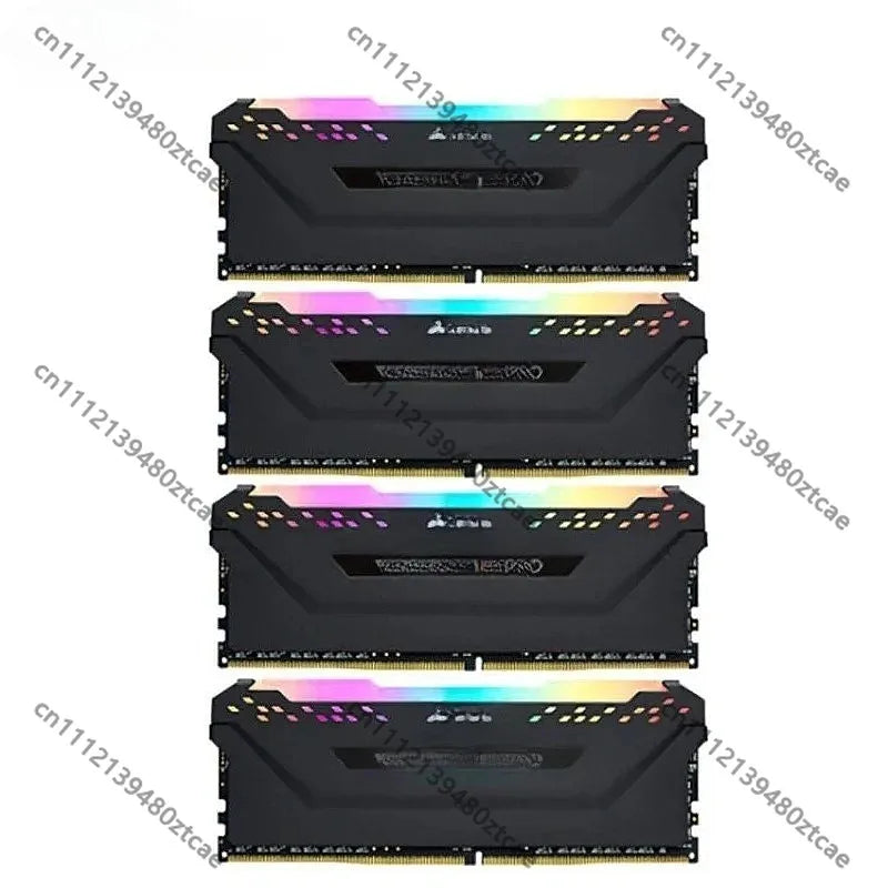 For Esports DDR4 3200 64GB (16GBx4) Black RGB Gaming Memory Kit