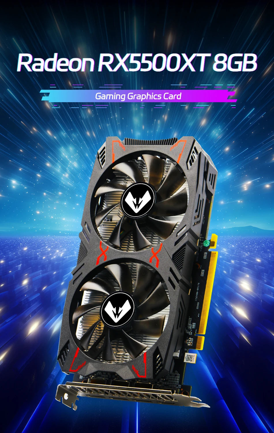 MAXSUN AMD Series Radeon RX580 8G Graphics Cards RX5500XT Video Card RX6500XT 4G RX5700 for Gaming Computer GPU Card