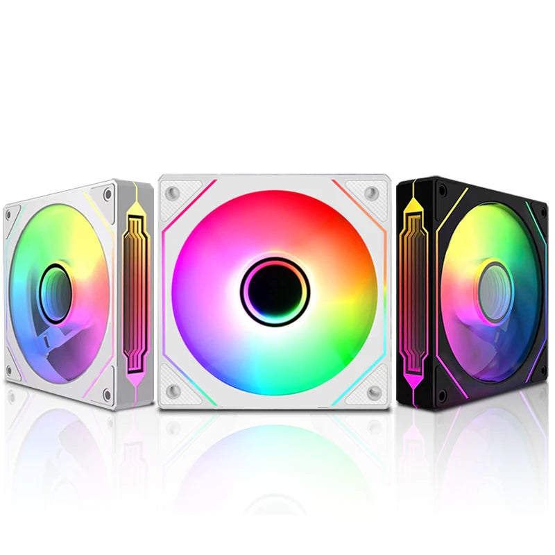 Jungle Leopard Prism 4Pro ARGB 120mm 5V 3PIN ARGB 4PIN PWM Infinite Mirror Lighting Motherboard Lighting Sync Case PC CPU Fan