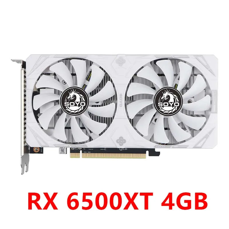 AMD Radeon RX6500XT 4GB Gaming Graphics Card GDDR6 Memory PCIEx16 3.0 for Desktop Computer Video Cards MAXSUN