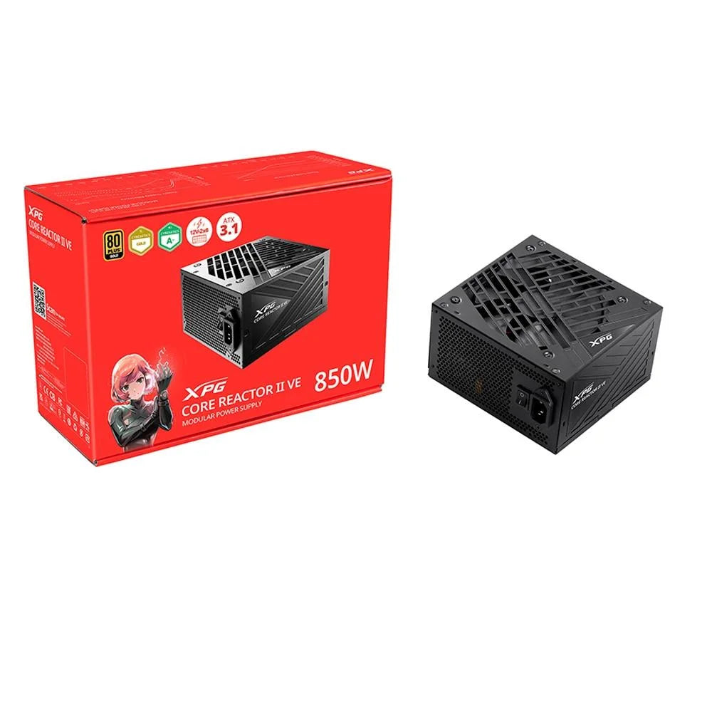 Fonte XPG Core Reactor II VE, 850W, 80 Plus Gold, Modular, PFC Ativo, Preto - 752614365
